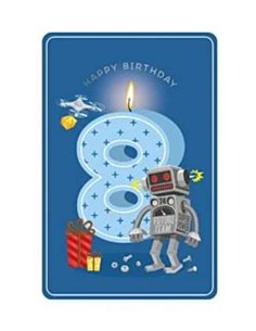 Happy Birthday 8 Boy - Greeting Card