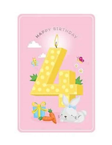 Happy Birthday 4 Girl - Greeting Card
