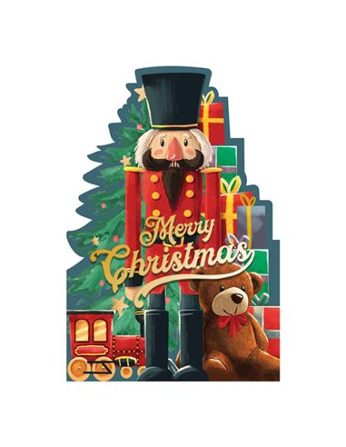 Holly Jolly Christmas Greeting Card - Nutcracker