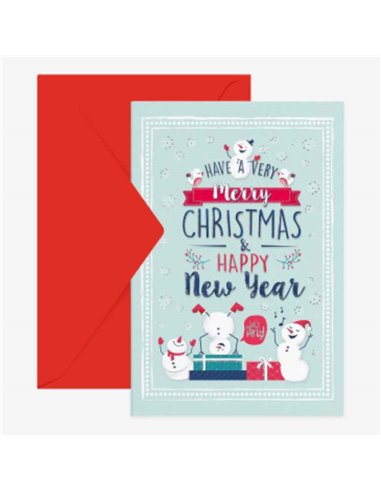 Unusual Christmas Greetings Cards -  Merry Christmas & Happy New Year
