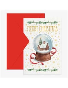 Unusual Christmas Greetings Cards - Merry Chrismas Snowball