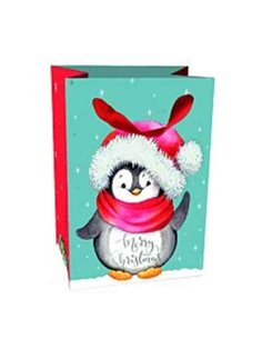 Christmas Gift Bag Small - Penguin