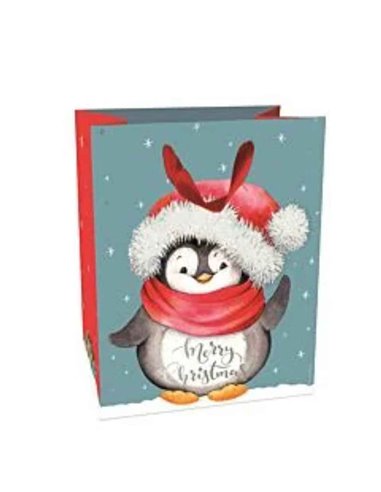 Christmas Gift Bag Medium - Penguin