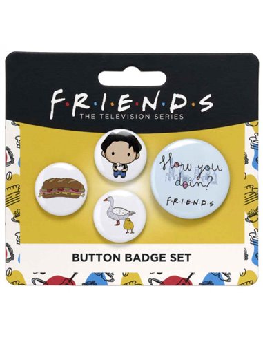 Friends Joey Button Badge Set