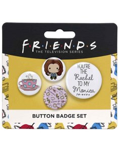 Friends Rachel Button Badge Set