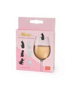 Meow Set Of 6 Drink Markers