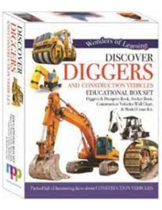 Discover Diggers And Constructionvehicles Educational Box Set