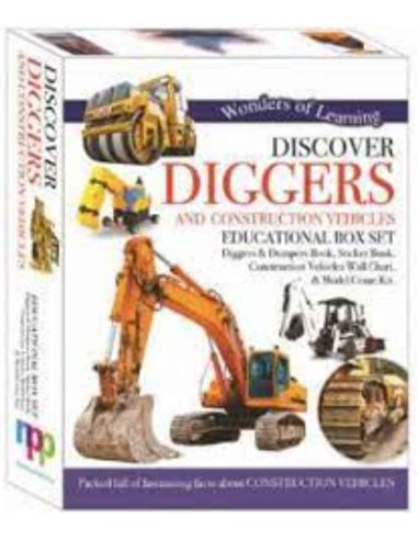 Discover Diggers And Constructionvehicles Educational Box Set