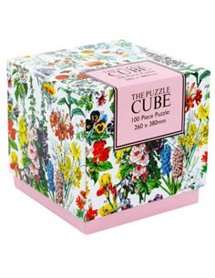 Vintage Flowers 100 Pieces Cube Jigsaw