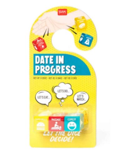 Date In Progress (set Of 3 Dice)