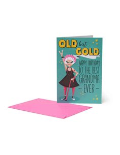 Greeting Card - Old But Gold Grandma