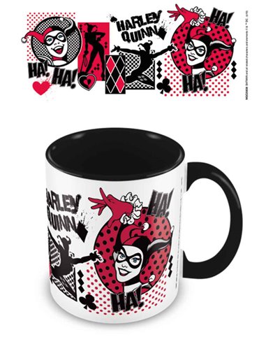 Harley Quinn ( I Am Crazy For You) Black Inner Mug