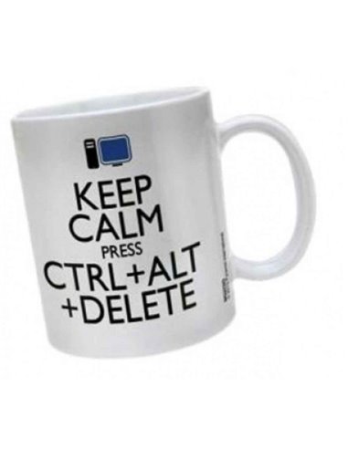 Kepp Calm Press Ctrl Alt Delete Mug