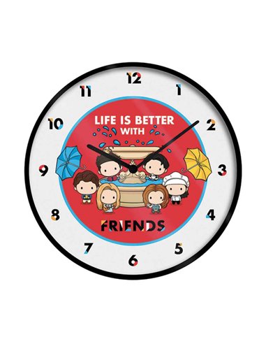 Friends (life Is Better With Friends - Chibi) Clock