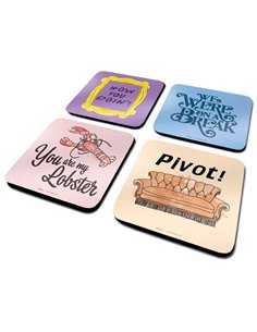 Frinds (quotes) Coaster Set