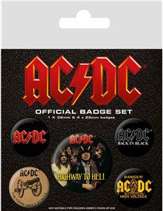 Ac/dc Badge Pack