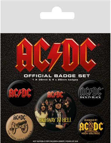 Ac/dc Badge Pack