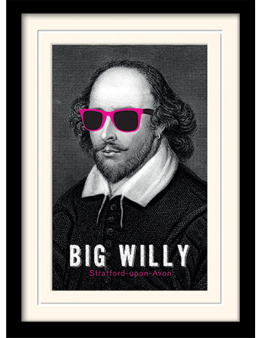 Shakespeare Big Willy Framed Poster