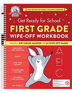 Get Ready For School - First Grade Wipe Off Workbook